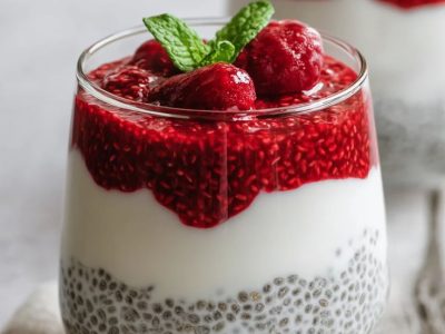 High Protein Chia Seed Pudding with Greek Yogurt…