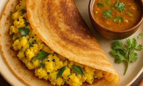 🍛✨ Masala Dosa – Crispy, Flavorful, and…